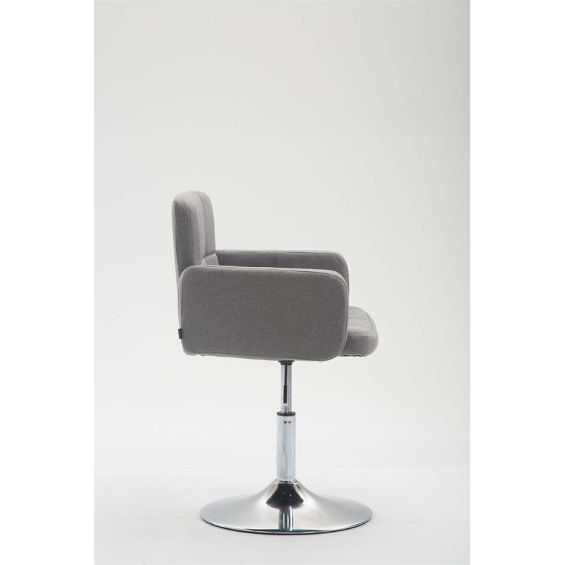 Fauteuil lounge Los Angeles en tissu gris