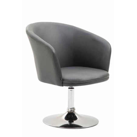 Fauteuil Lounger Arcade en similicuir gris