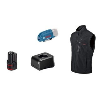 Veste chauffante Bosch Professional GHV 12+18V XA taille M, avec batterie 12V - 06188000G5