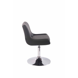 Lounger Club en similicuir gris