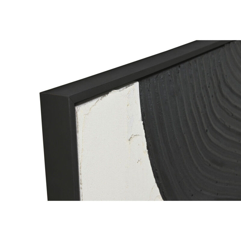 Cadre Home ESPRIT Blanc Noir Abstrait 103 x 4,3 x 143 cm (2 Unités)