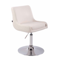 Lounger Club en cuir artificiel blanc