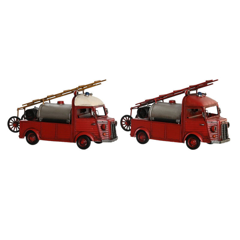 Figurine Décorative DKD Home Decor Rouge Argenté Vintage 33 x 14 x 19 cm (2 Unités)