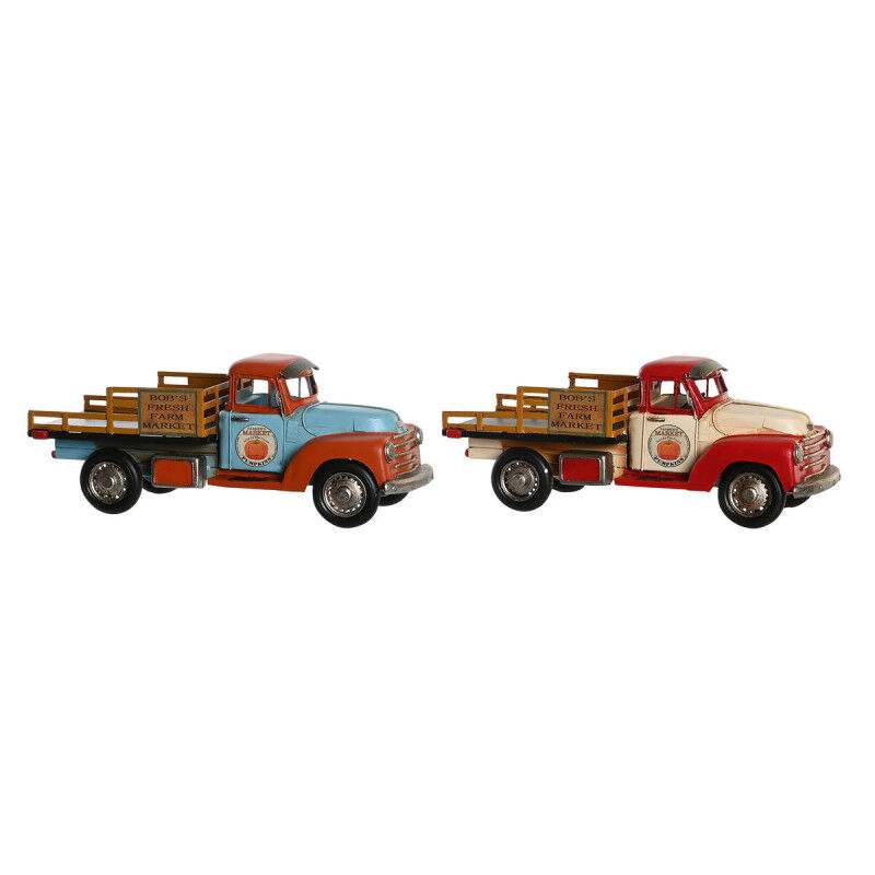 Figurine Décorative DKD Home Decor Bleu Blanc Rouge Orange Vintage 31 x 12 x 13 cm (2 Unités)