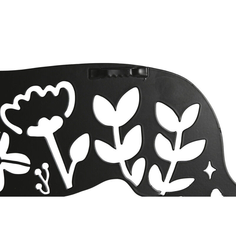 Décoration murale Home ESPRIT Noir Chien 40 x 1 x 33 cm (4 Unités)