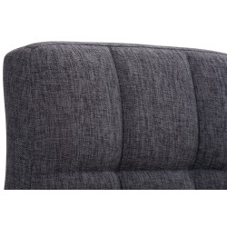 Lot de 2 tabourets de bar Pérou TISSU C gris clair