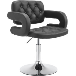 Fauteuil suspendu Dublin en similicuir noir