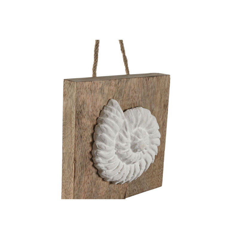 Décoration Suspendue Home ESPRIT Blanc Naturel méditerranéen 15,5 x 4 x 80 cm (2 Unités)