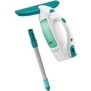 Kit aspirateur a vitres DryéClean 51001 Leifheit - Lave vitre sans trace nettoyeur fenetres 360° multi usages avec manche