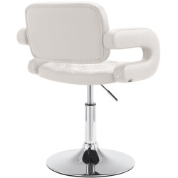 Fauteuil suspendu Dublin en similicuir blanc