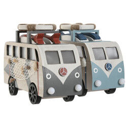 Figurine Décorative Home ESPRIT Bleu Blanc Terre cuite 22 x 7 x 14 cm (2 Unités)