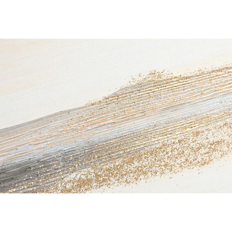 Cadre DKD Home Decor Beige Gris Abstrait Moderne 90 x 3,7 x 120 cm (2 Unités)