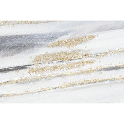 Cadre DKD Home Decor Bleu Gris Abstrait Moderne 90 x 3,7 x 90 cm (2 Unités)