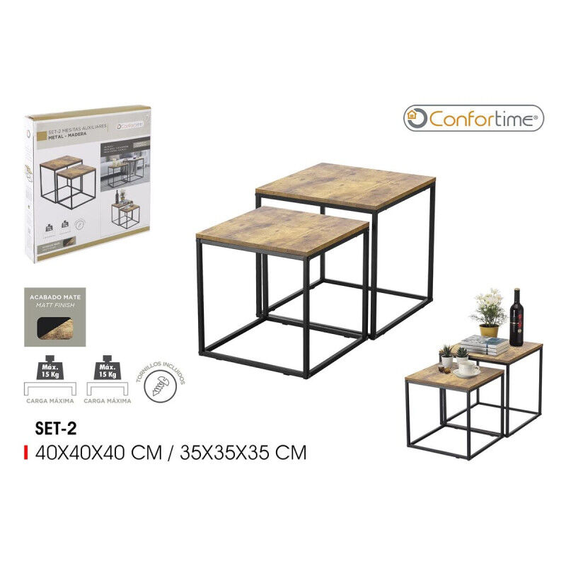 Jeu de 2 tables Confortime (2 Unités)