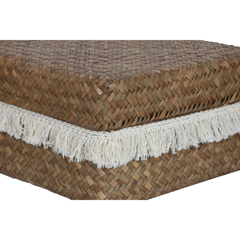 Set de basket Home ESPRIT Blanc Naturel Fibre naturelle Boho Usé (4 Pièces)