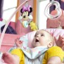 DISNEY BABY Transat évolutif (utilisable jusqu'a 30 mois) - Minnie My Best Friend, 2 jouets inclus, Vibrations automatiques, Har