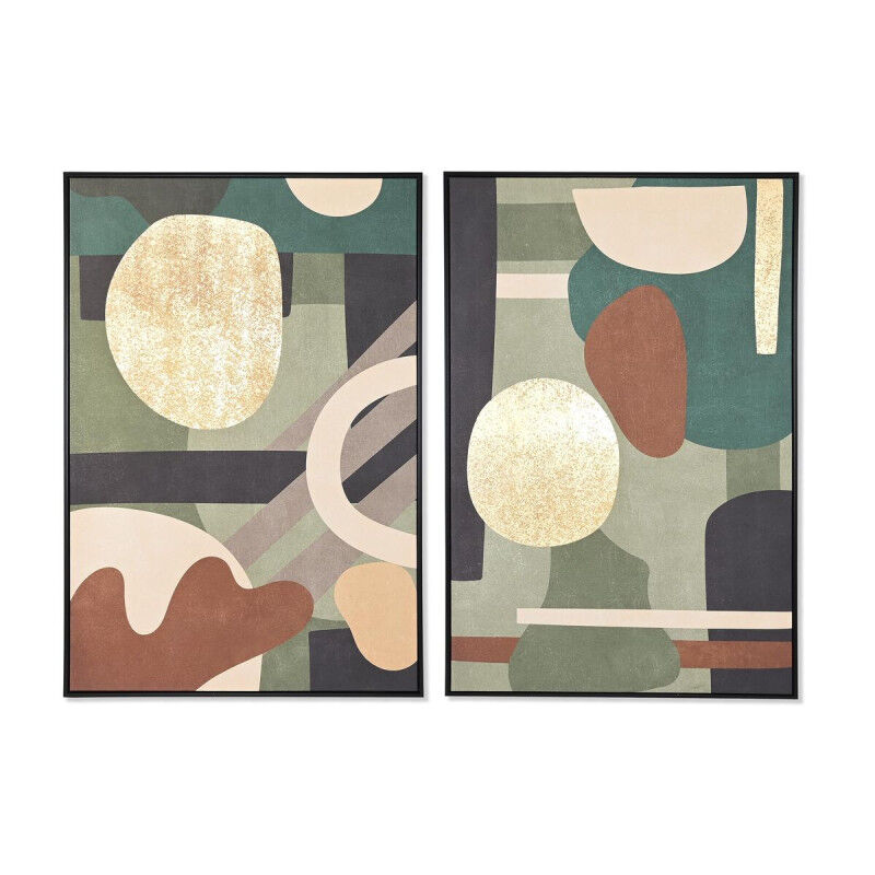 Cadre DKD Home Decor Abstrait Moderne (83 x 4,5 x 122,5 cm) (83 x 4,5 x 123 cm) (2 Unités)