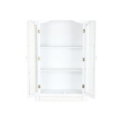 Présentoir Home ESPRIT Blanc Bois Verre 76 x 39 x 193 cm