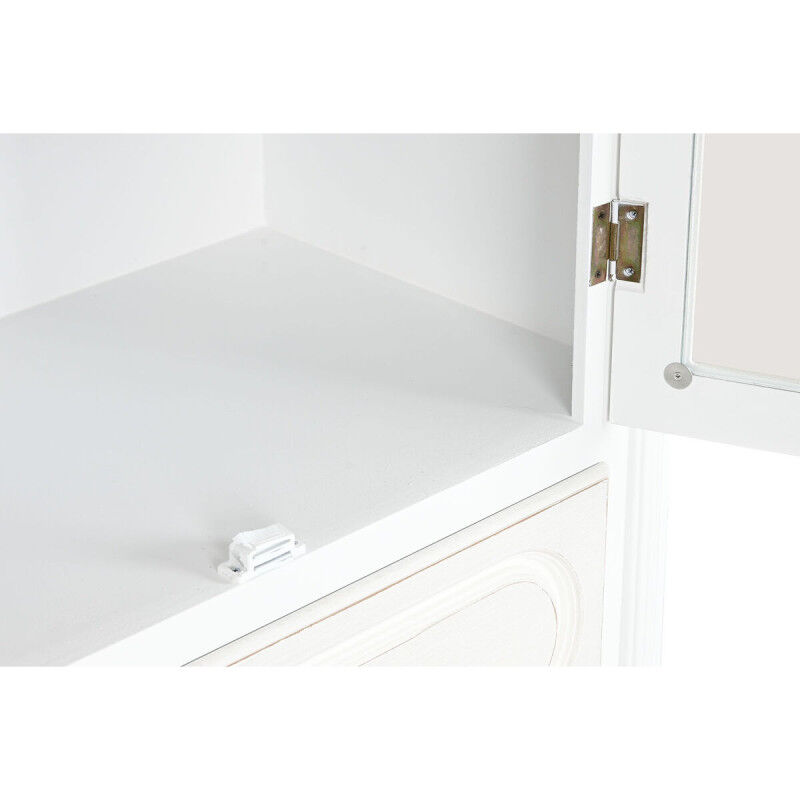 Présentoir Home ESPRIT Blanc Bois Verre 76 x 39 x 193 cm
