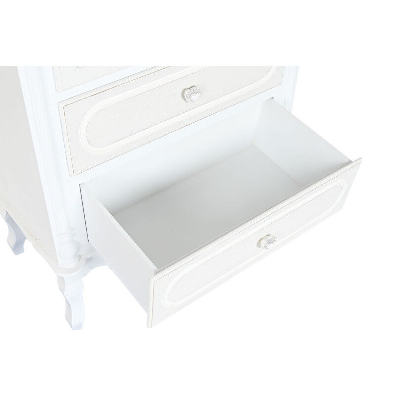 Présentoir Home ESPRIT Blanc Bois Verre 76 x 39 x 193 cm