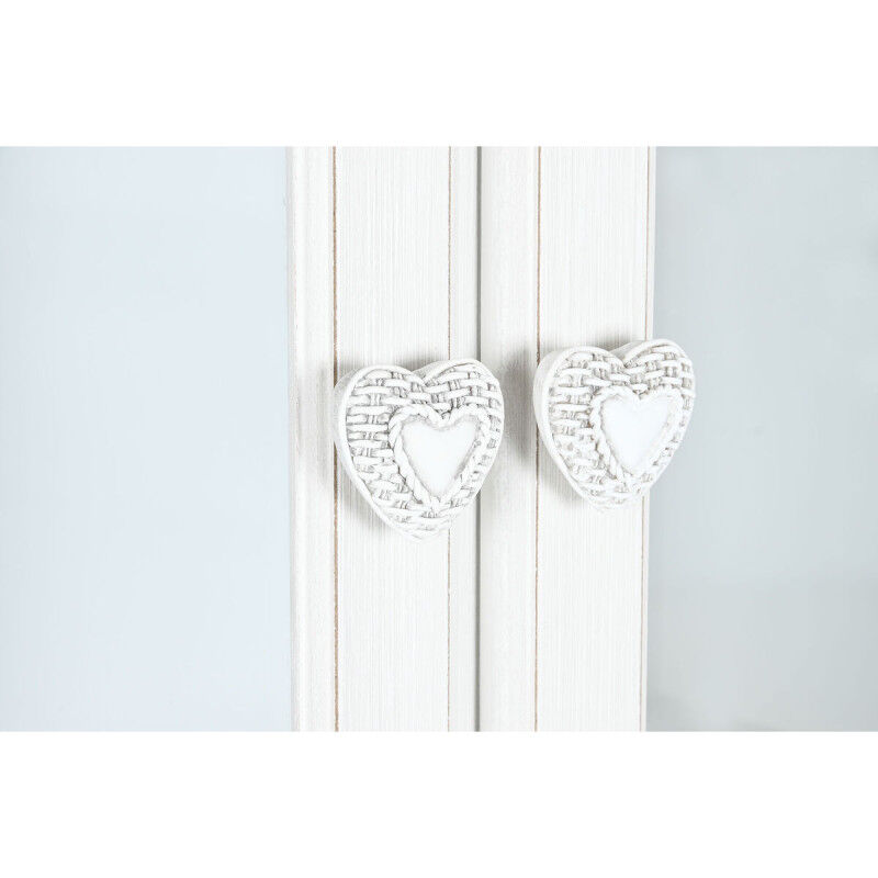 Présentoir Home ESPRIT Blanc Bois Verre 76 x 39 x 193 cm