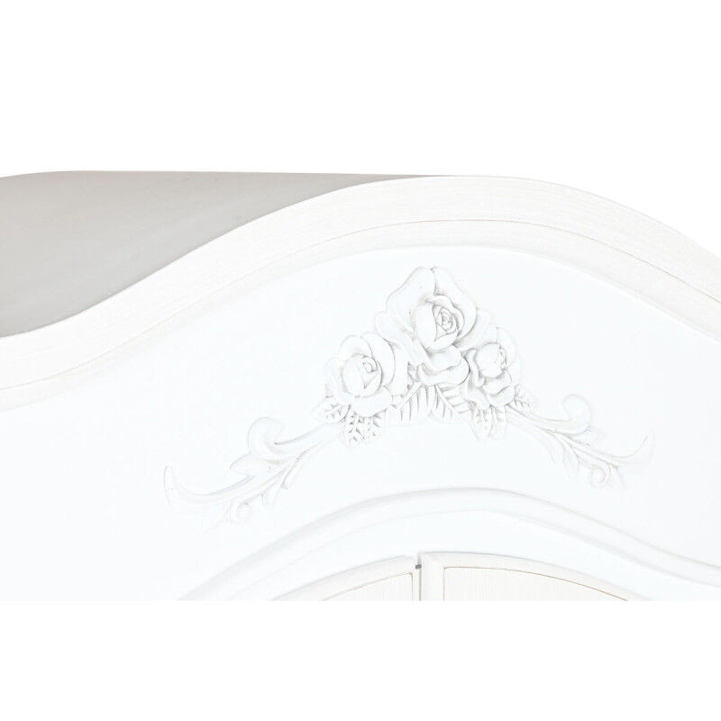 Présentoir Home ESPRIT Blanc Bois Verre 76 x 39 x 193 cm