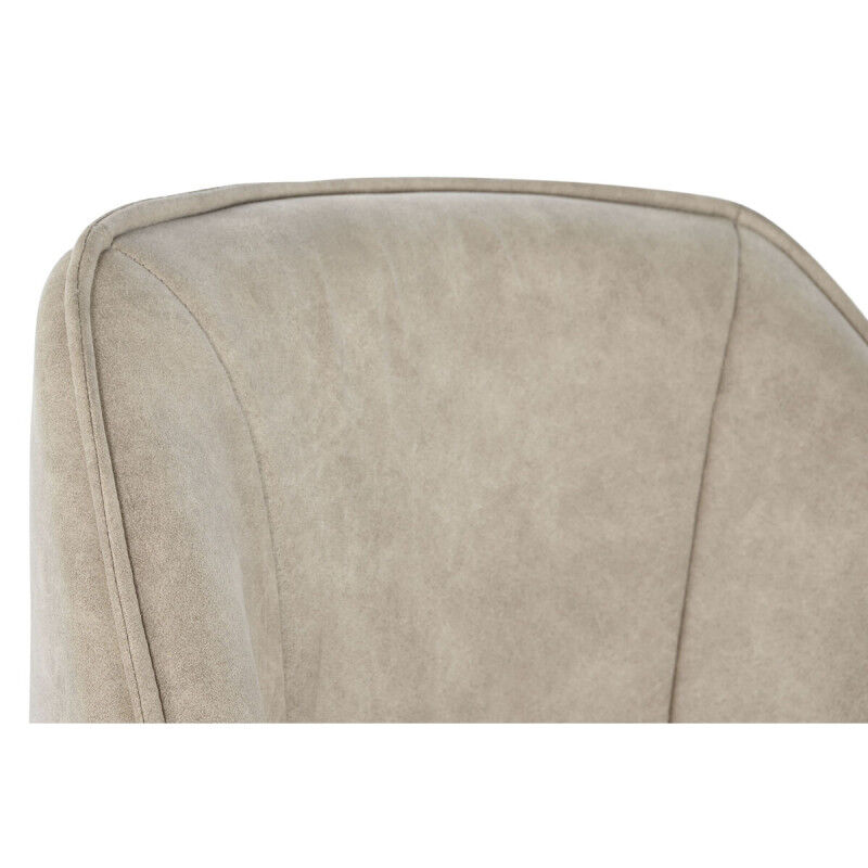Chaise DKD Home Decor Noir Beige 64 x 67 x 85 cm