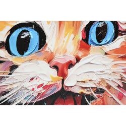 Cadre Home ESPRIT Moderne Chat 80 x 3,5 x 80 cm (2 Unités)