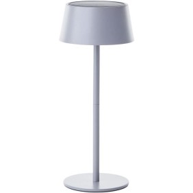 Lampe de table d'extérieur - BRILLIANT - PICCO - LED et solaire - Métal et plastique - 5 W - Gris dépoli