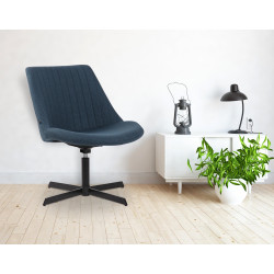 Fauteuil à oreille Granby bleue