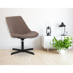 Fauteuil à oreille Granby taupe