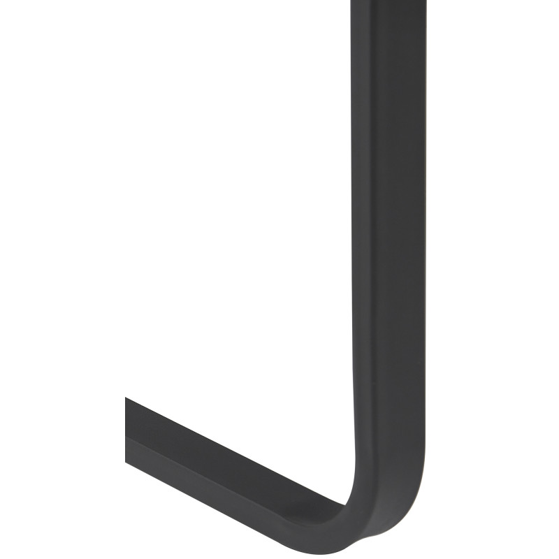 Fauteuil à oreille Manea en cuir artificiel crème