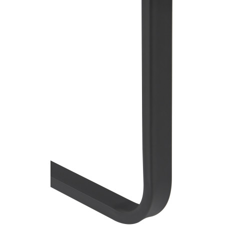 Fauteuil à oreille Manea simili cuir gris