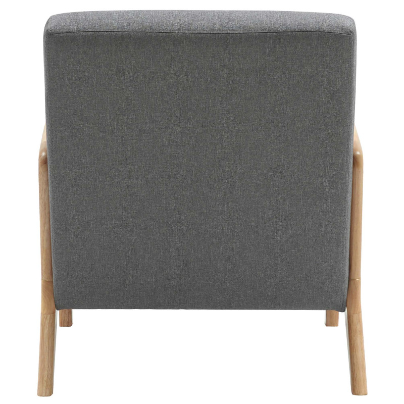 Fauteuil Hibbing en tissu gris clair