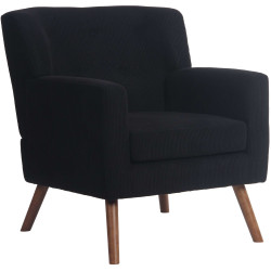 Fauteuil Kioni Cord noir