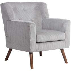 Fauteuil Kioni Cord, gris