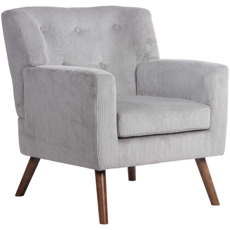 Fauteuil Kioni Cord gris