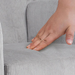 Fauteuil Kioni Cord gris