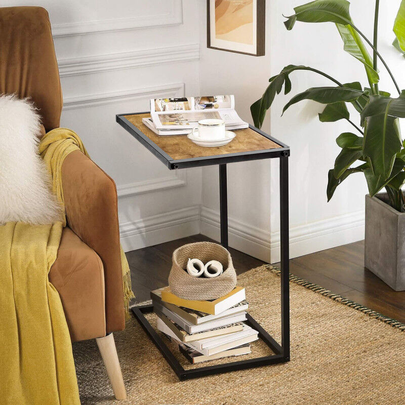 Table d'appoint Confortime Marron Noir 40 x 25 x 50 cm (3 Unités)
