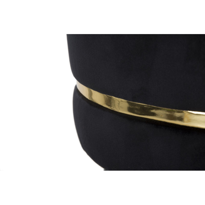 Tabouret de bar PARIS noir gold – Élégance luxueuse et design contemporain