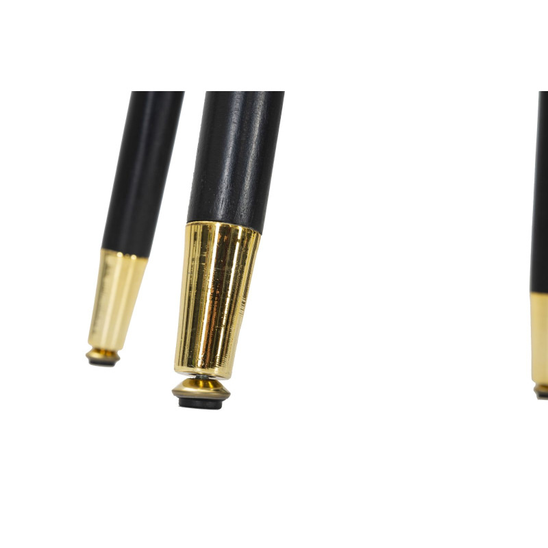 Tabouret de bar PARIS noir gold – Élégance luxueuse et design contemporain