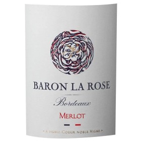 Baron La rosé Merlot 2022 Bordeaux - Vin rouge de Bordeaux