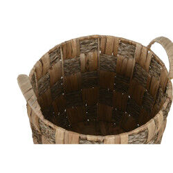 Set de basket Home ESPRIT Naturel Métal Jacinthe d'eau Boho (4 Pièces)