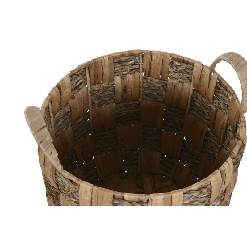 Set de basket Home ESPRIT Naturel Métal Jacinthe d'eau Boho (4 Pièces)