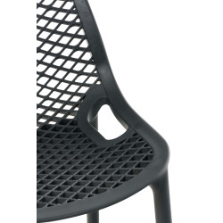 Set di 2 sgabelli da bar Air, grigio scuro