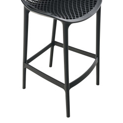 Lot de 2 tabourets de bar Air, gris foncé