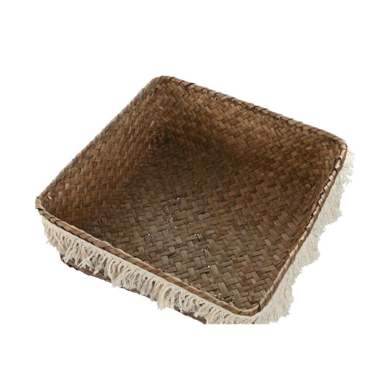 Set de basket Home ESPRIT Blanc Naturel Fibre naturelle Boho Usé (4 Pièces)