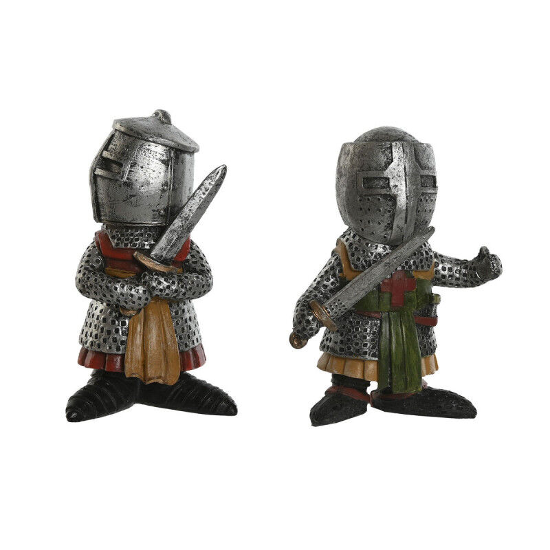 Figurine Décorative Home ESPRIT Gris 6 x 4 x 9 cm (2 Unités)