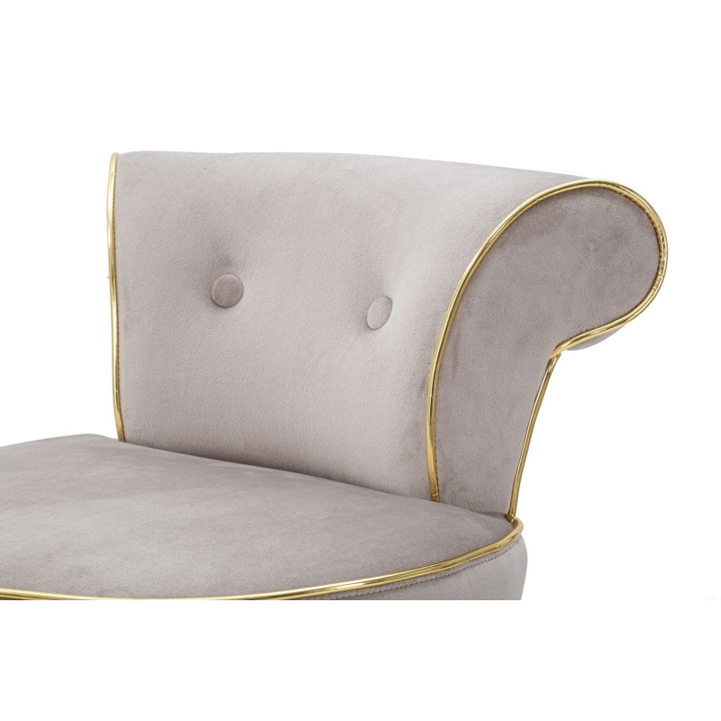 Tabouret de bar LUXY gris – Élégance moderne et assise Glam Chic