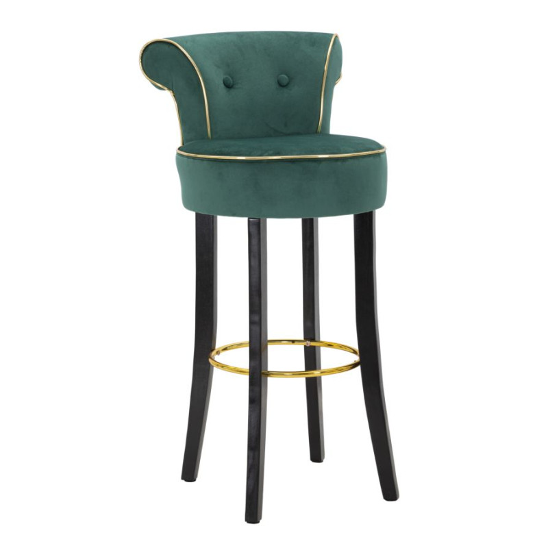 Tabouret de bar LUXY crème – Élégance Glamour et confort haut de gamme